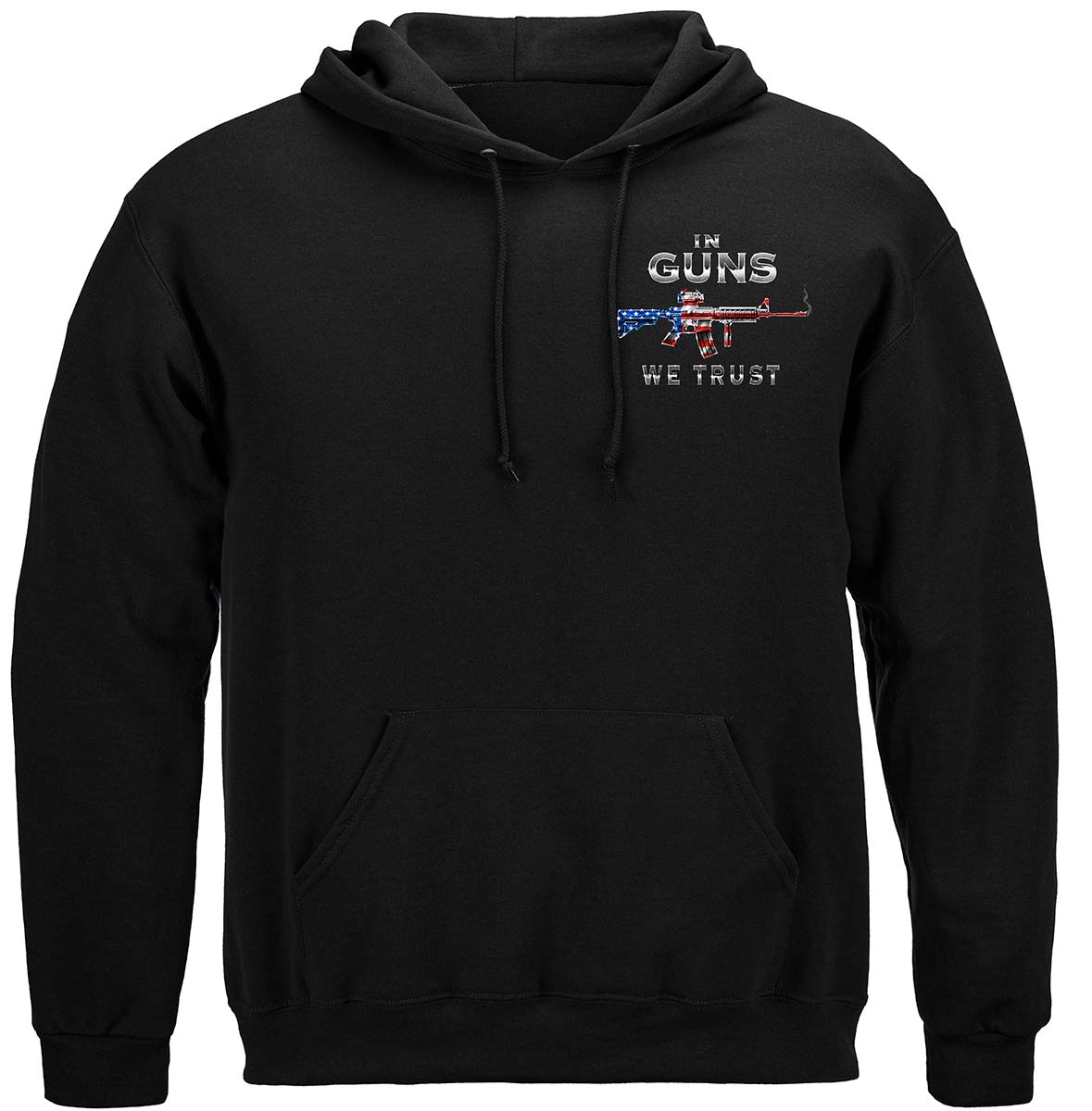 2nd Amendment In Guns We Trust Hoodie - front view