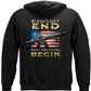 2nd Amendment My Rights Don't End Hoodie - back view