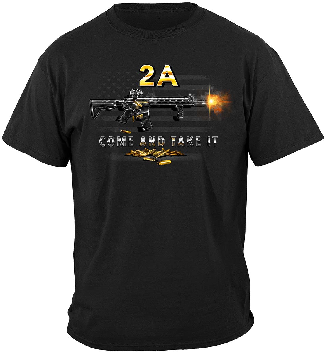 2nd Amendment Come and Take It T-Shirt - front view