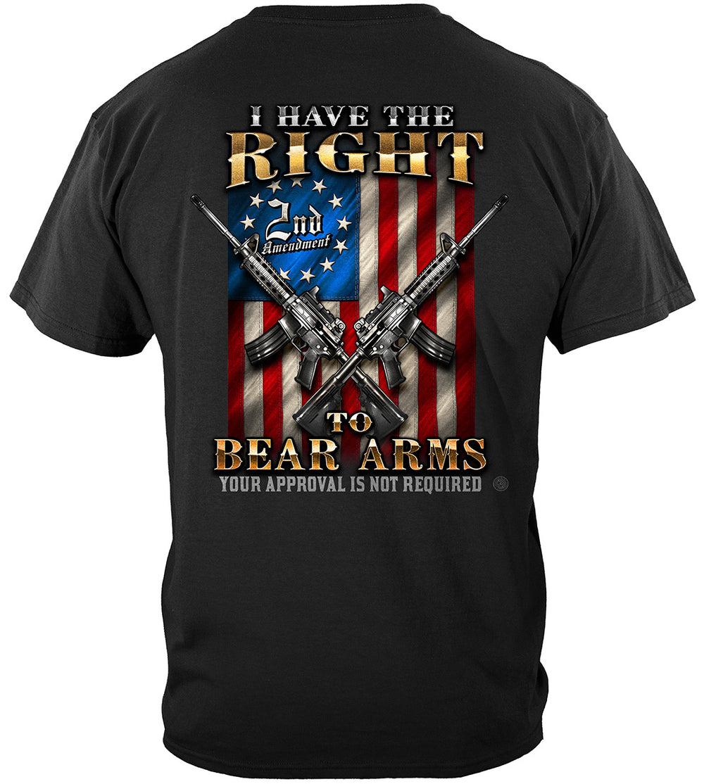 2nd Amendment Your Approval Is Not Required T-Shirt - back view