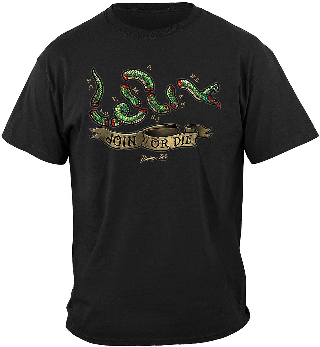 2nd Amendment Join or Die T-Shirt - front view