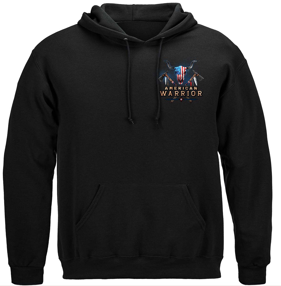 American Indian First Nation Warrior Hoodie - front view