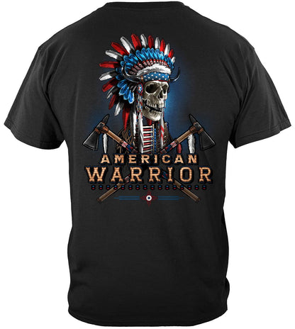 American Indian First Nation Warrior T-Shirt - back view
