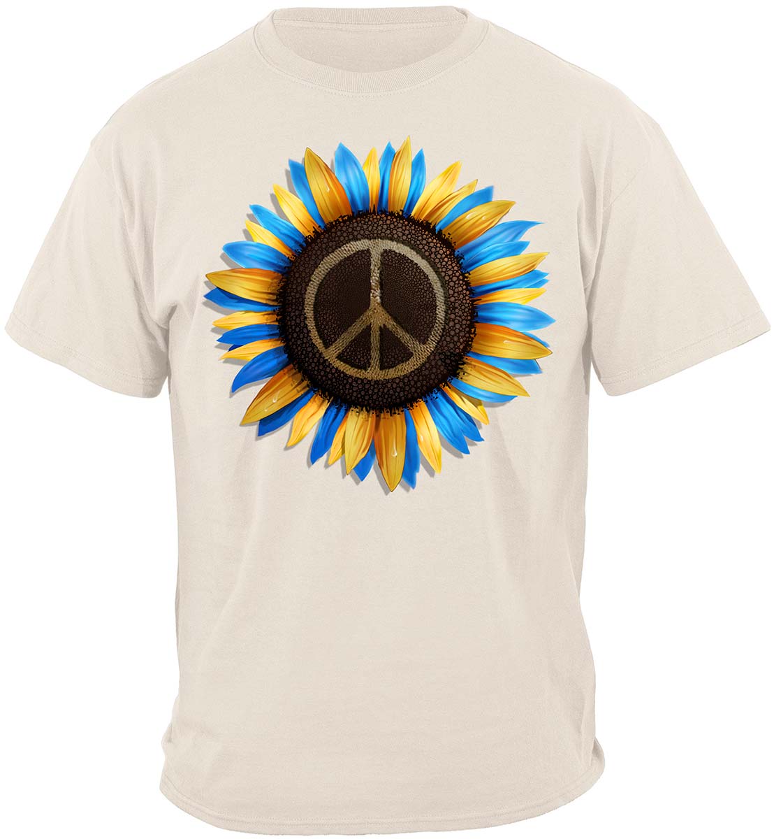Ukraine Sunflower Flag Colors T-Shirt - front view