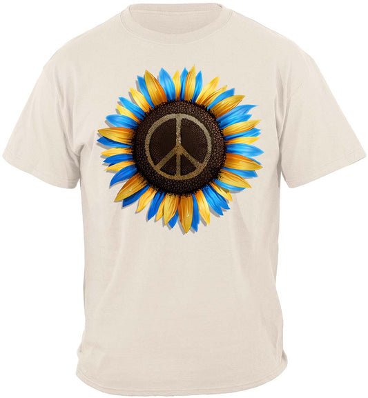Ukraine Sunflower Flag Colors T-Shirt - front view