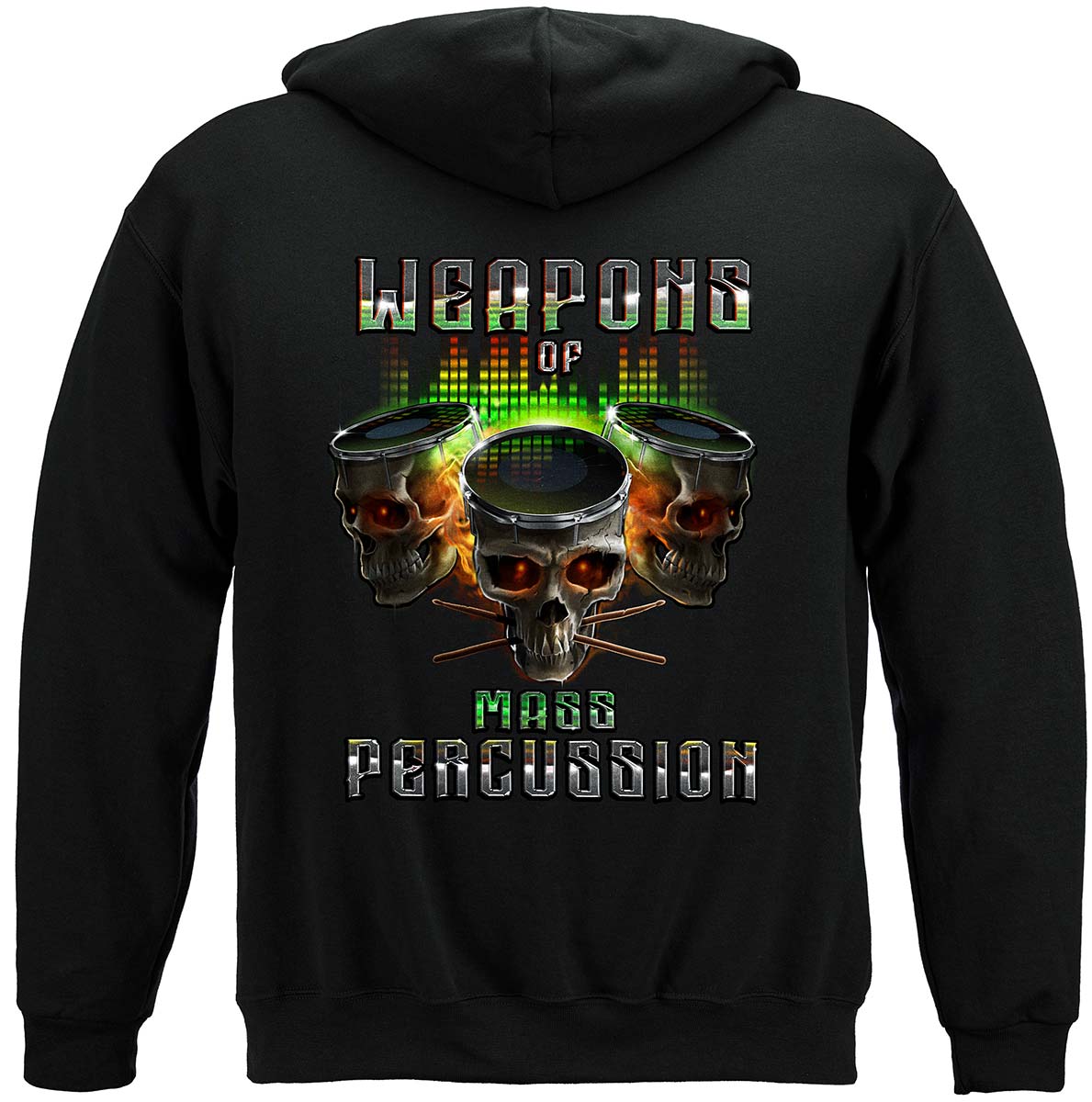 Drum Weapons of Mass Percussion Hoodie - back view