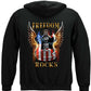 Guitar Freedom Rocks Hoodie - back view