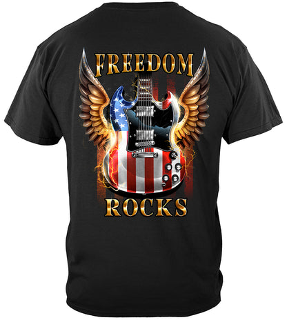 Guitar Freedom Rocks T-Shirt - back view