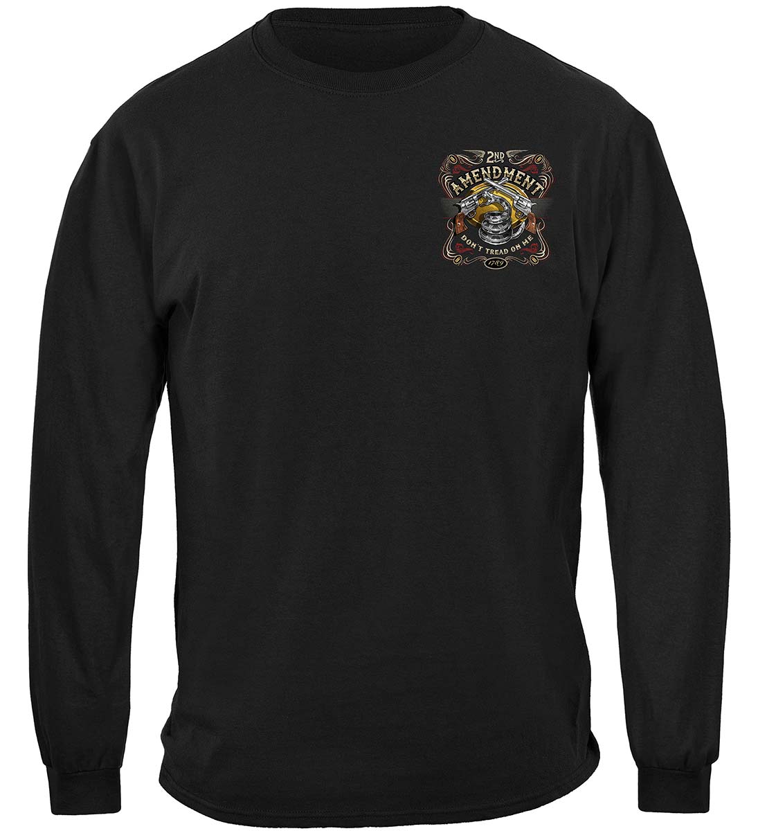 2A Old Fashioned Label Don't Tread on Me Long Sleeve Shirt - front view