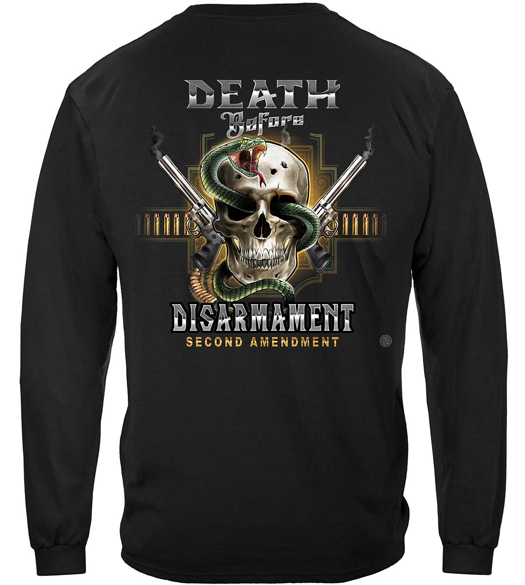 2nd Amendment Death Before Disarmament Long Sleeve Shirt - back view