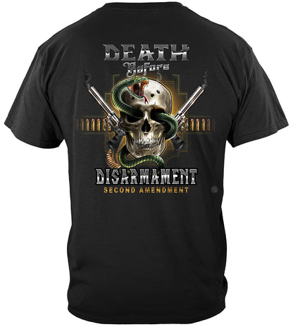 2nd Amendment Death Before Disarmament T-Shirt - back view