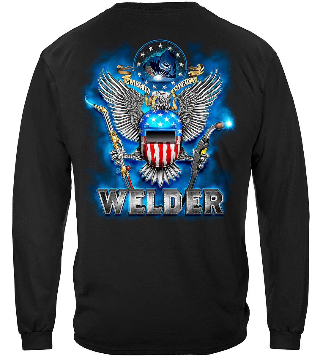 Made in America Welder Long Sleeve Shirt - back view