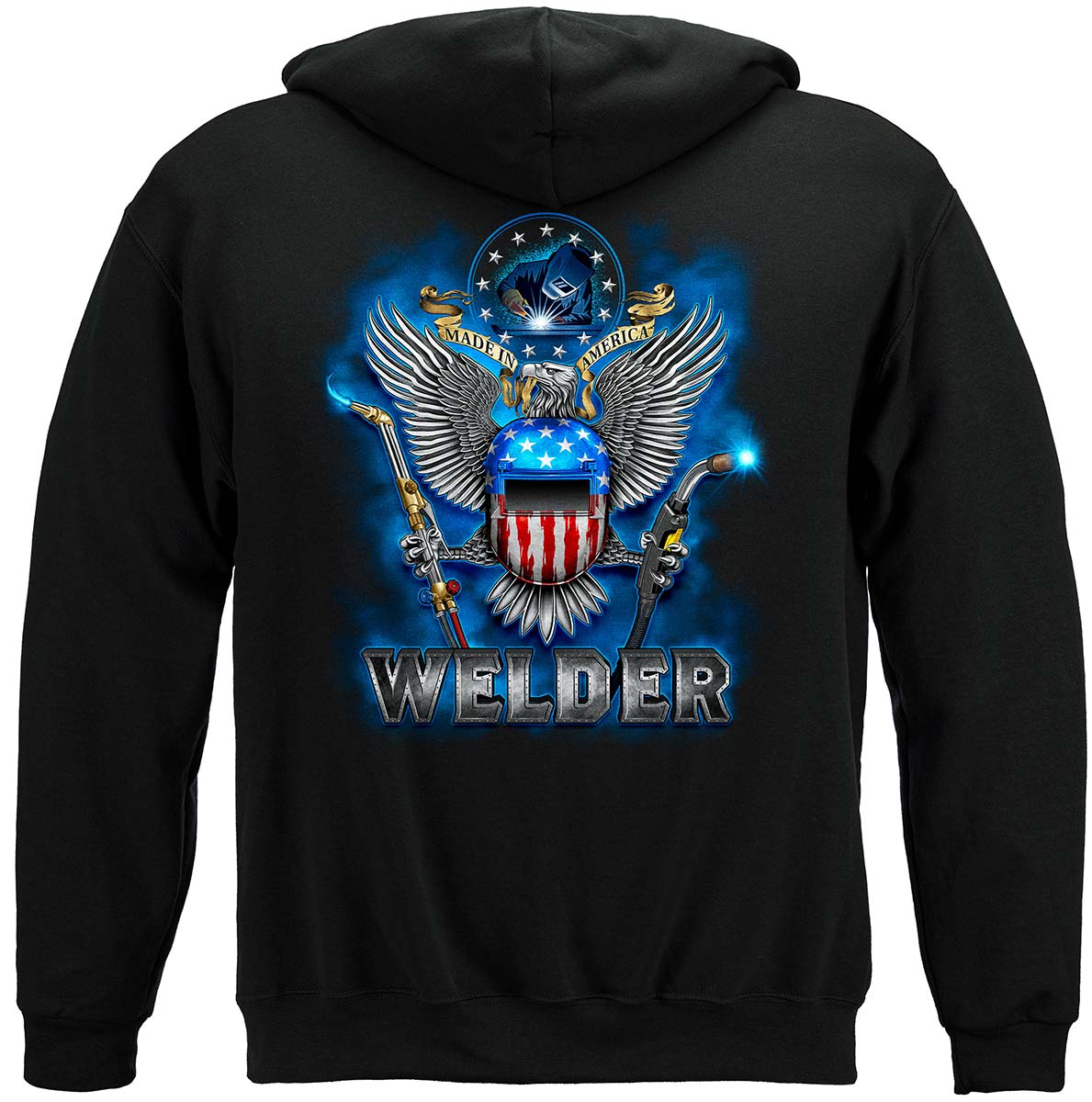Made in America Welder Hoodie - back view