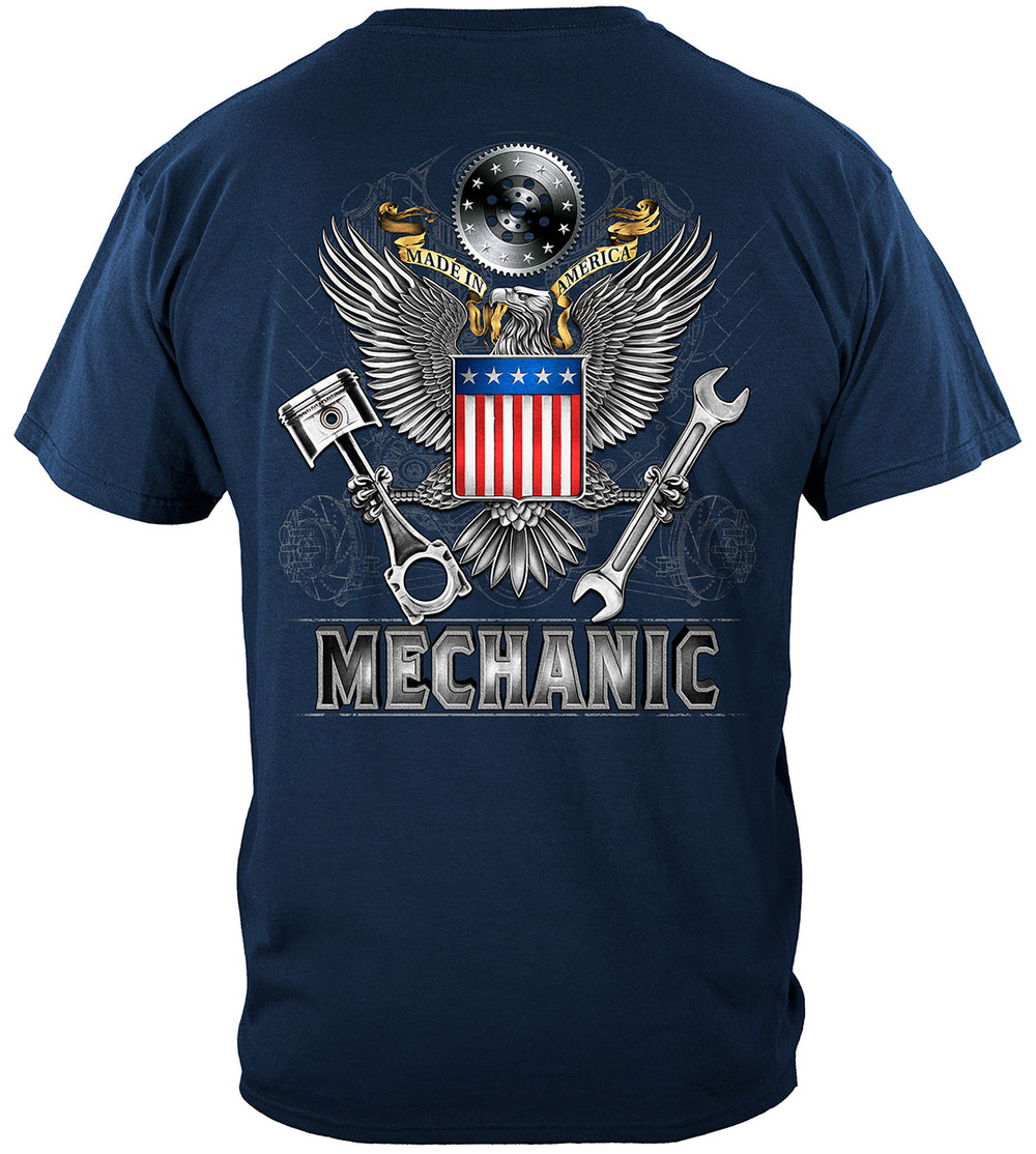 Made in America Mechanic T-Shirt - back view