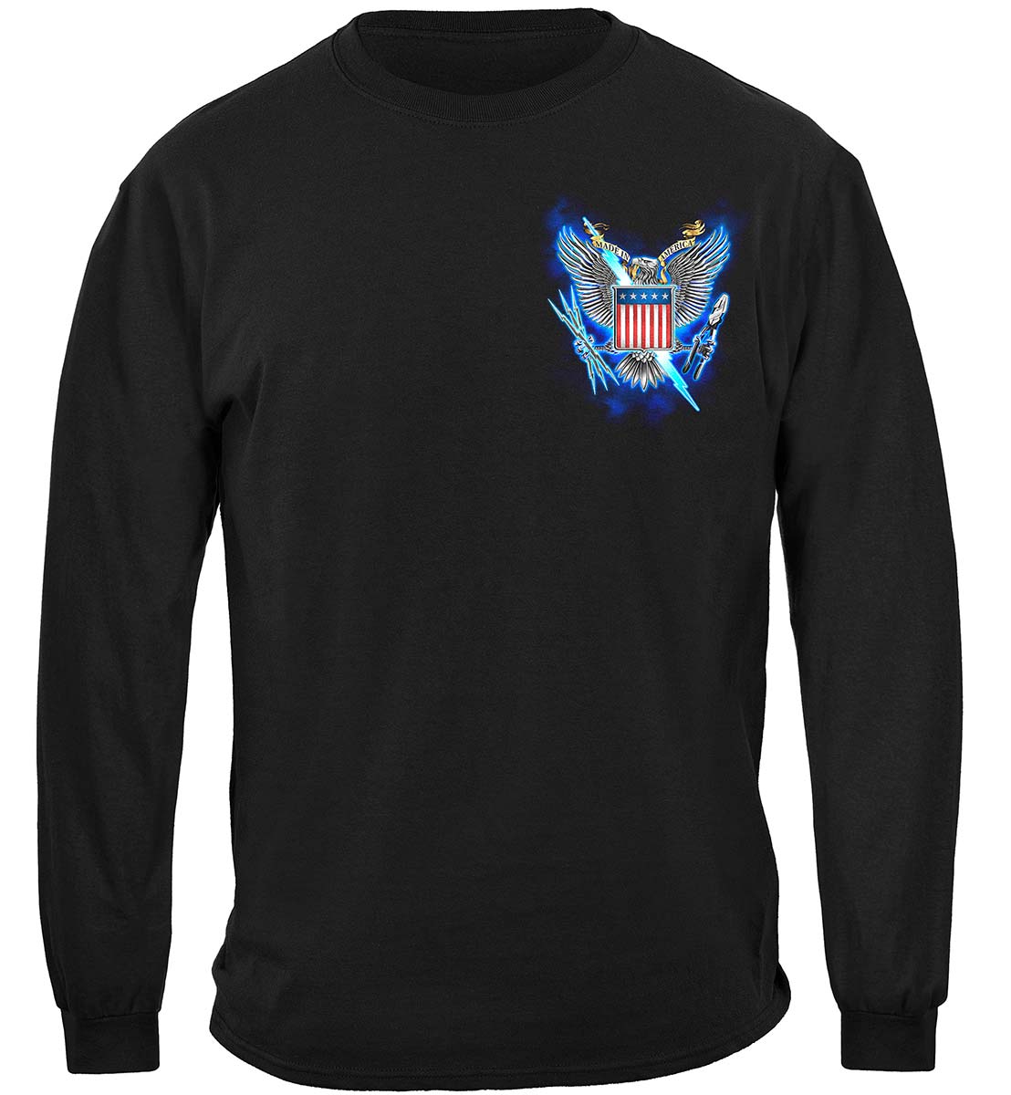 Made in America Electrician Long Sleeve Shirt - front view