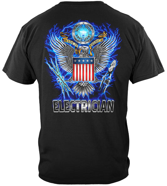 Made in America Electrician T-Shirt - back view