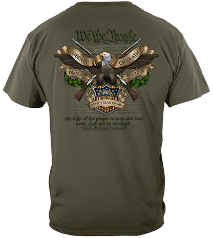 We the People Liberty or Death Fight for Victory T-Shirt - back view