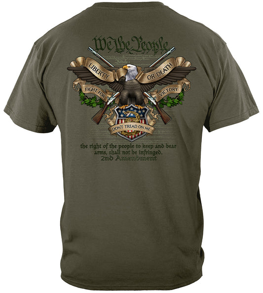 We the People Liberty or Death Fight for Victory T-Shirt - back view