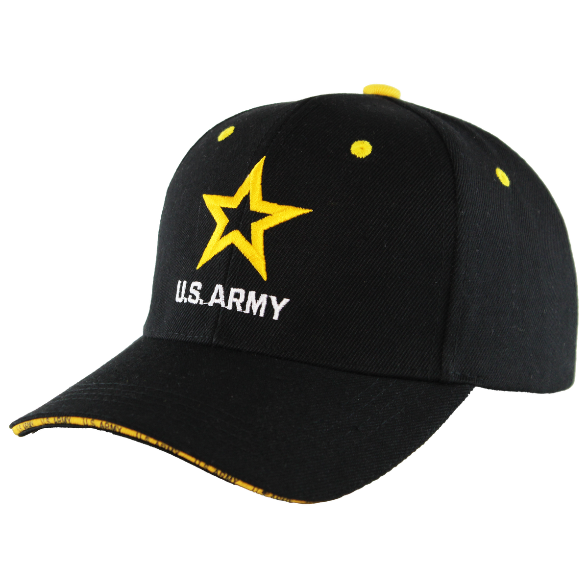 US Army Black & Yellow Sandwich Cap – view 2
