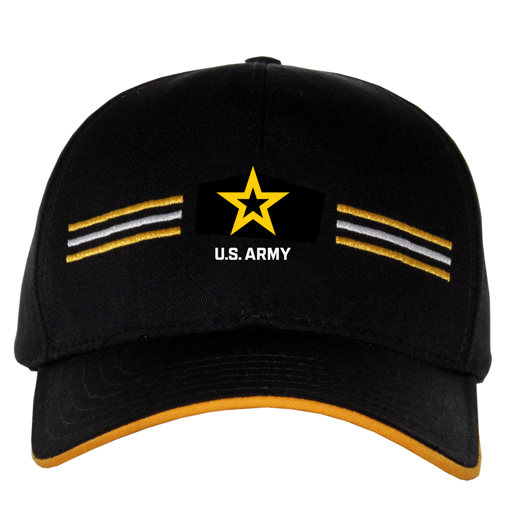 U.S. Army Embroidered Star Stripe Front Cap – view 1