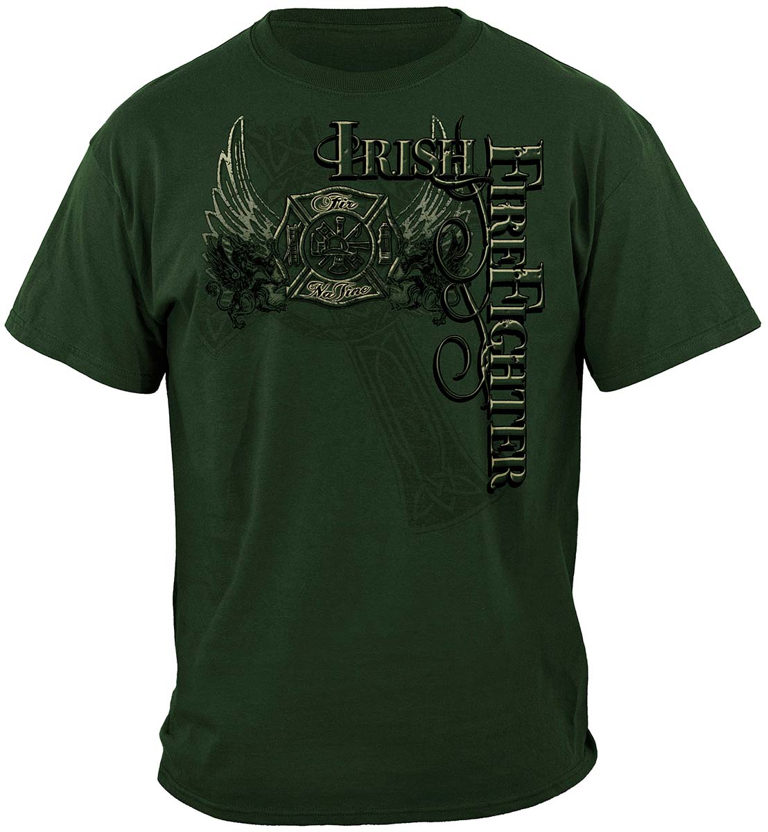 Elite Breed Irish Firefighter T-Shirt - front view