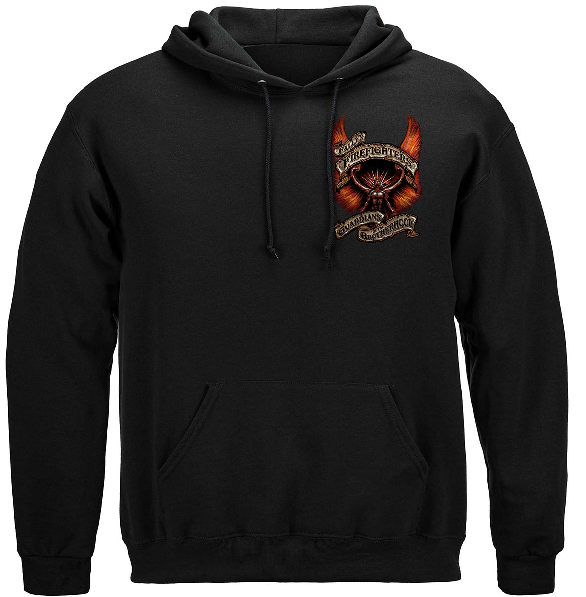 Fallen Firefighters Guardians Hoodie - front view
