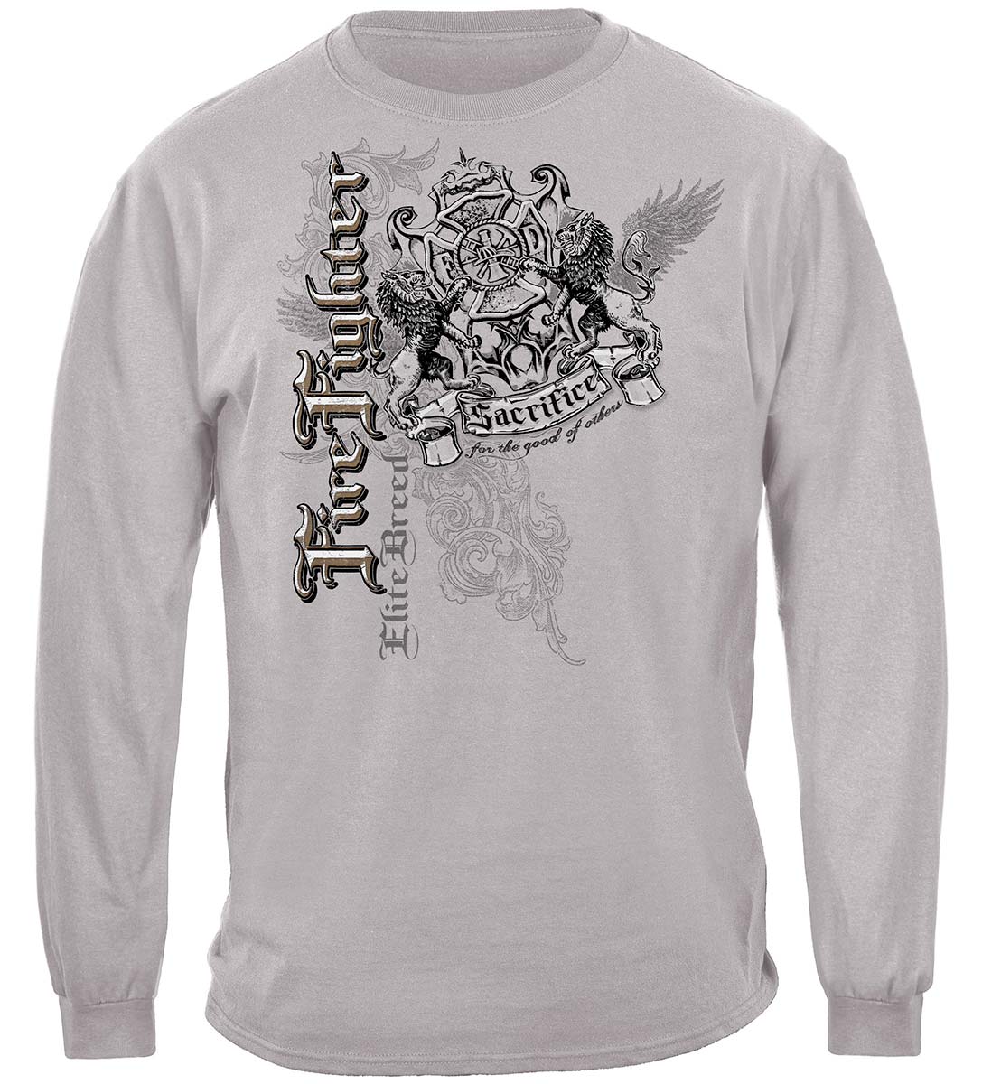 Elite Breed Sacrifice Firefighter Long Sleeve Shirt - front view