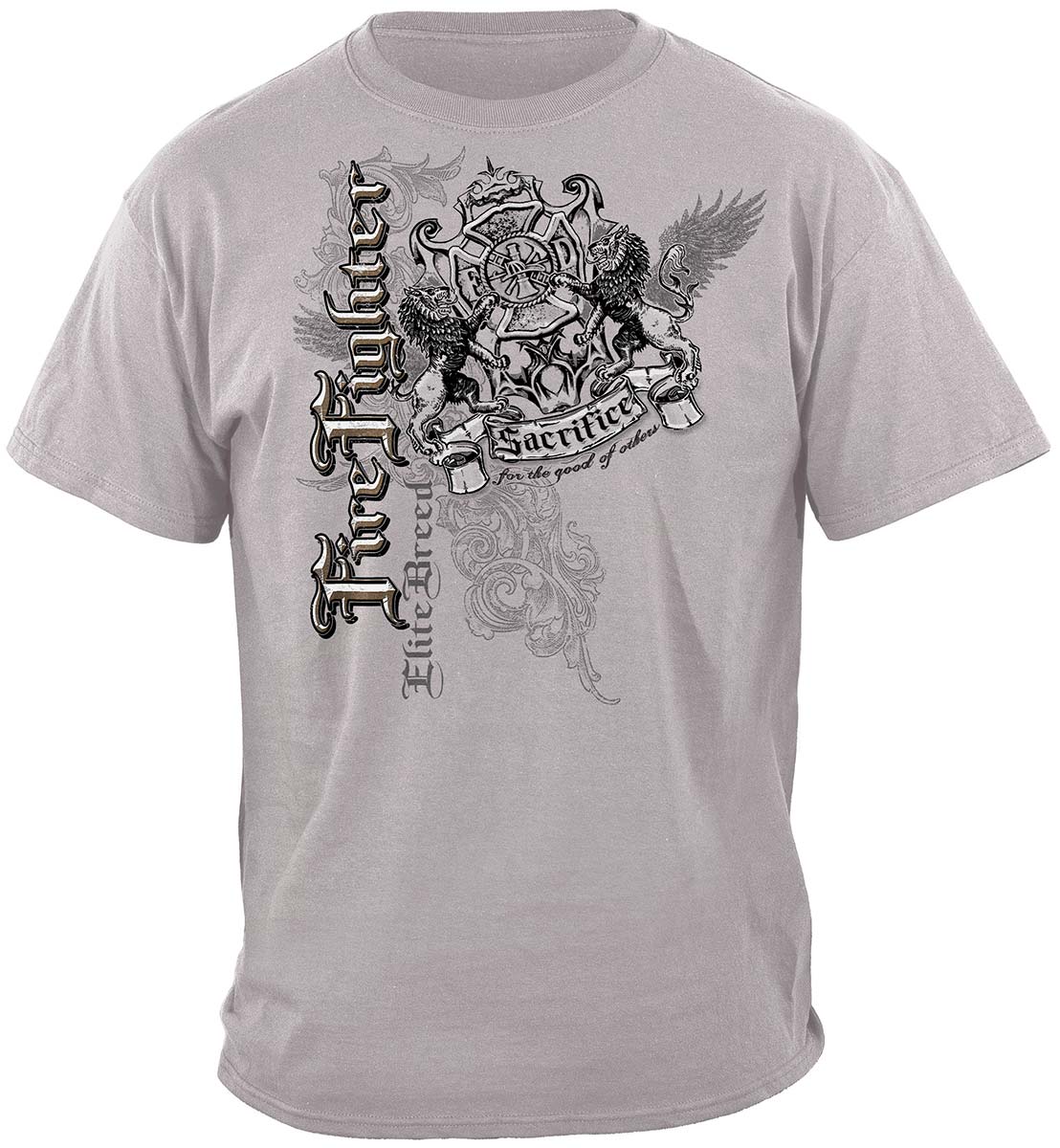 Elite Breed Sacrifice Firefighter T-Shirt - front view