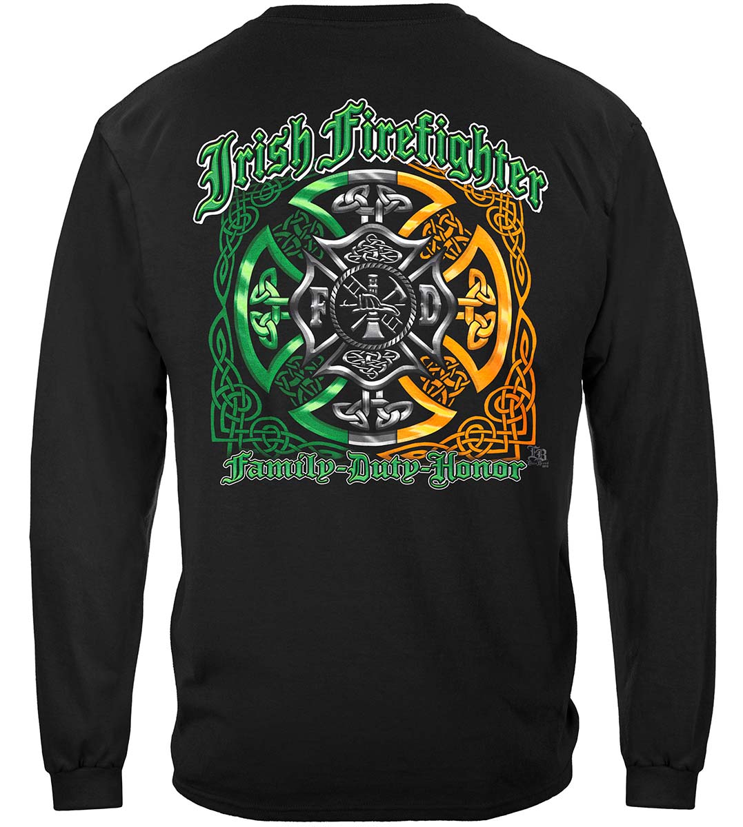Elite Breed Irish Honor Maltese Long Sleeve Shirt - back view