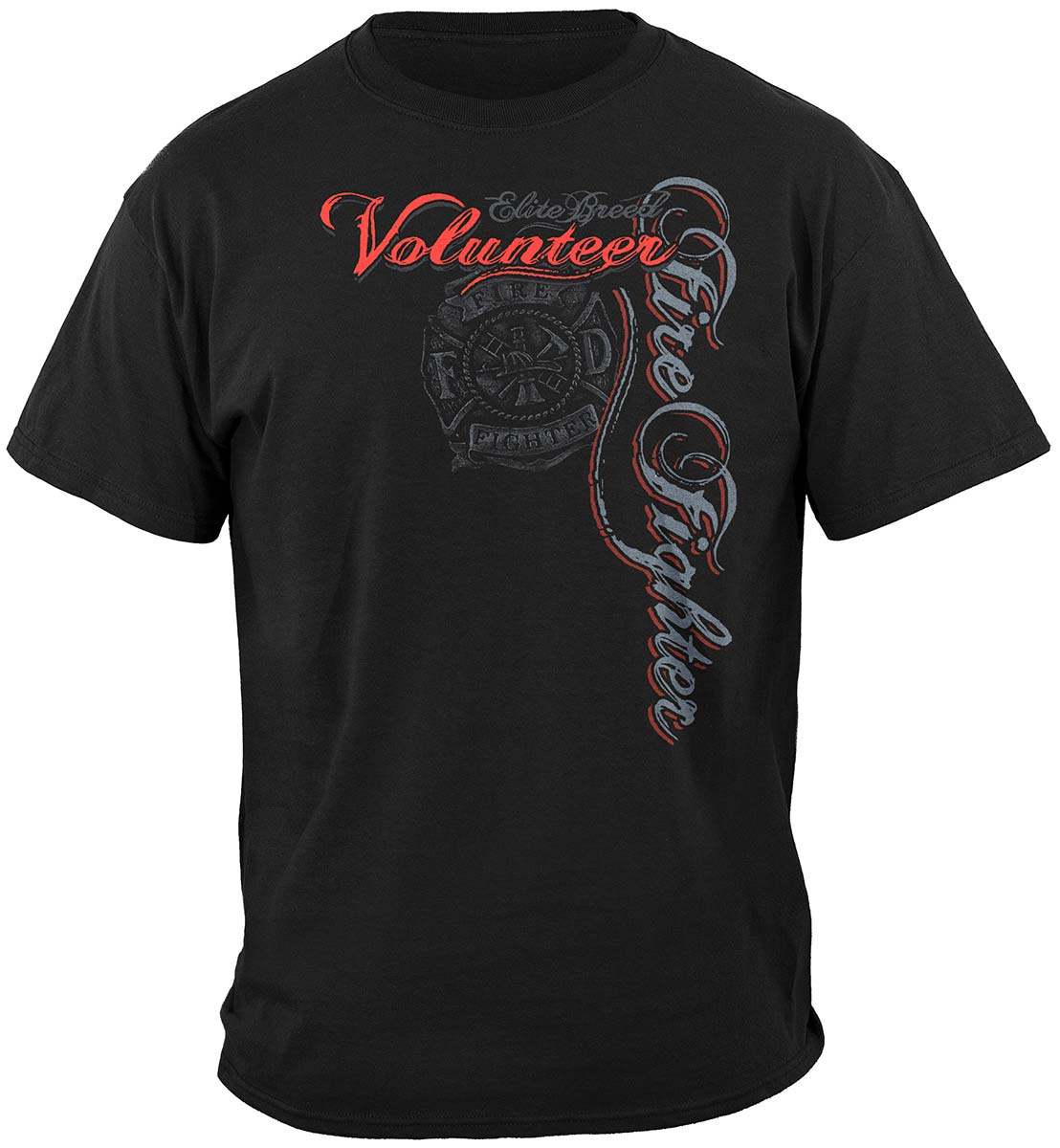 Elite Breed Volunteer Firefighter T-Shirt - front view