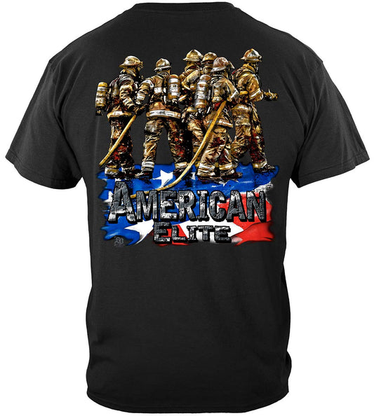 Elite Breed American Elite Firefighter T-Shirt - back view
