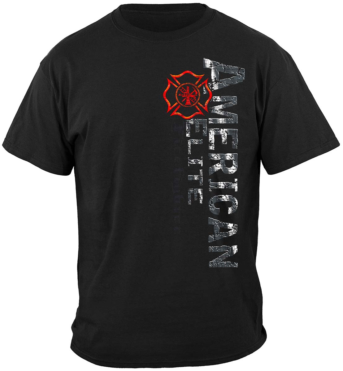 Elite Breed American Elite Firefighter T-Shirt - front view