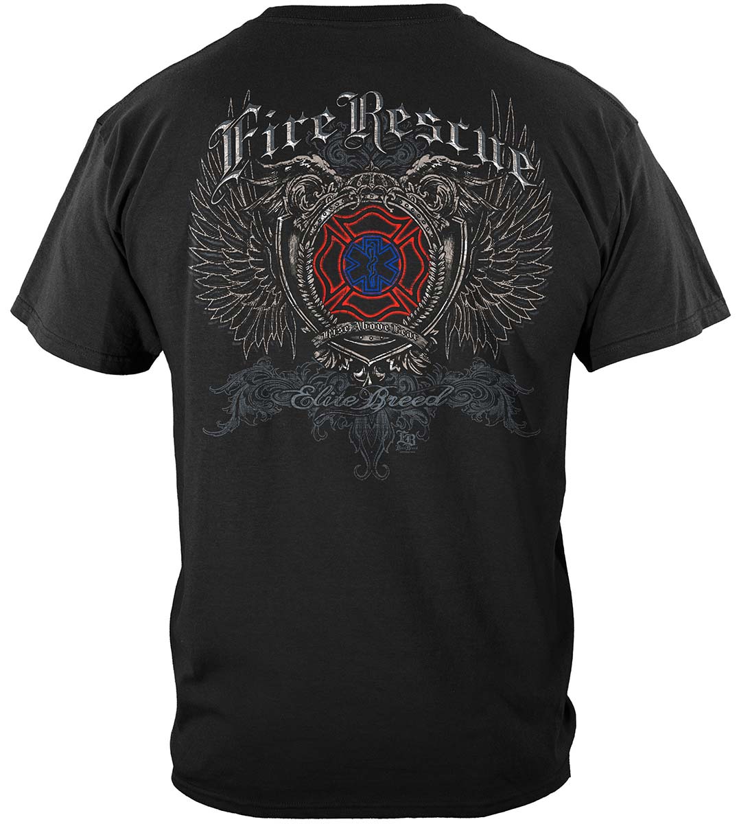 Elite Breed Fire Rescue T-Shirt - back view
