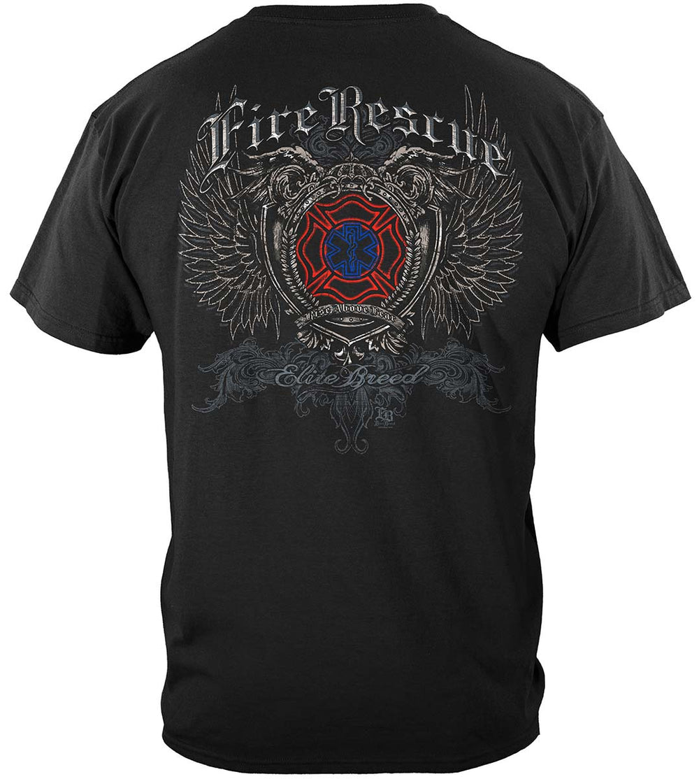 Elite Breed Fire Rescue T-Shirt - back view