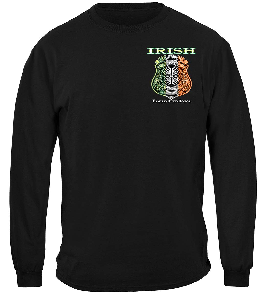 Elite Breed Irish American Police Long Sleeve Shirt - front view