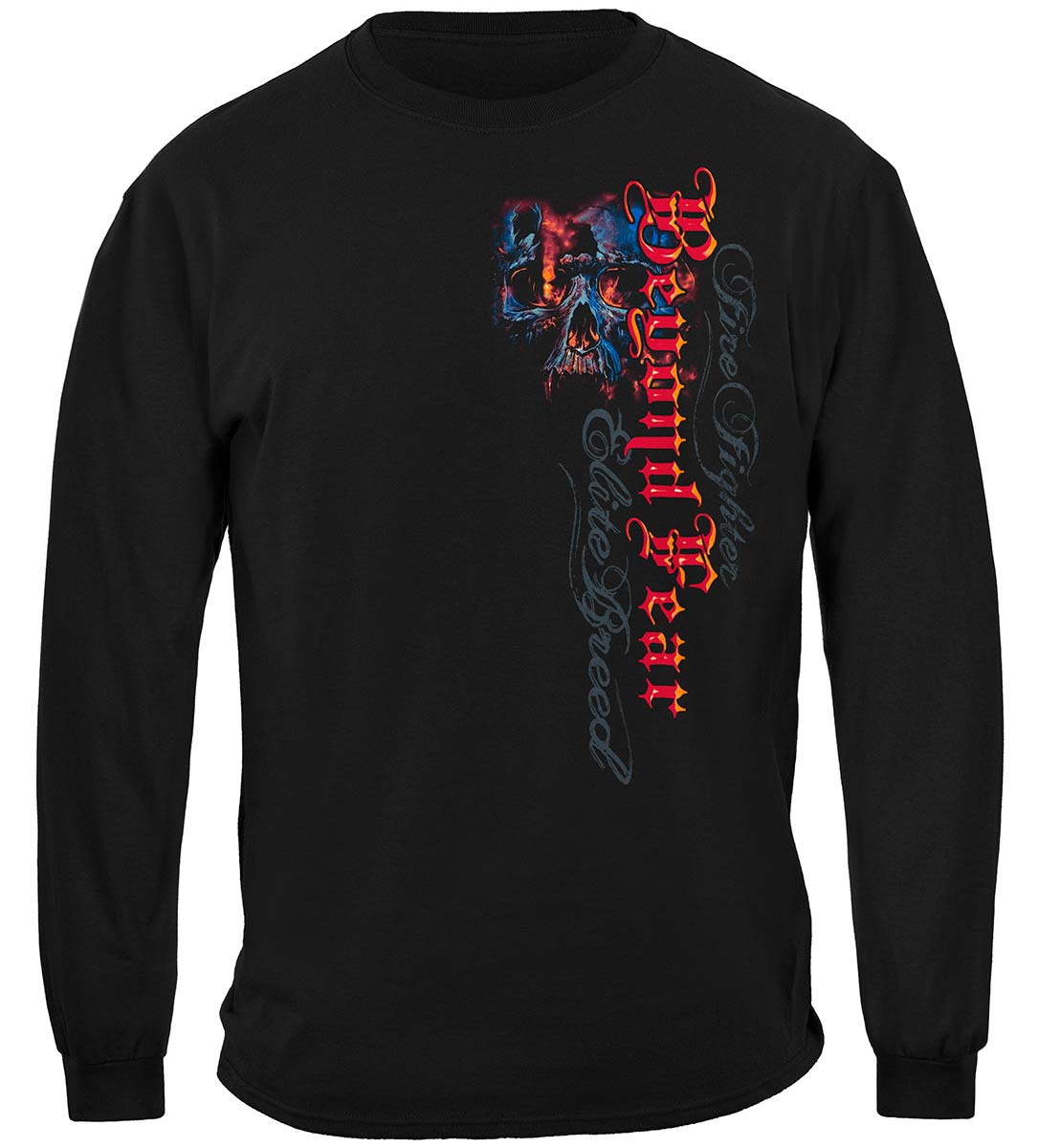 Elite Breed Beyond Fear Skull Long Sleeve Shirt - front view