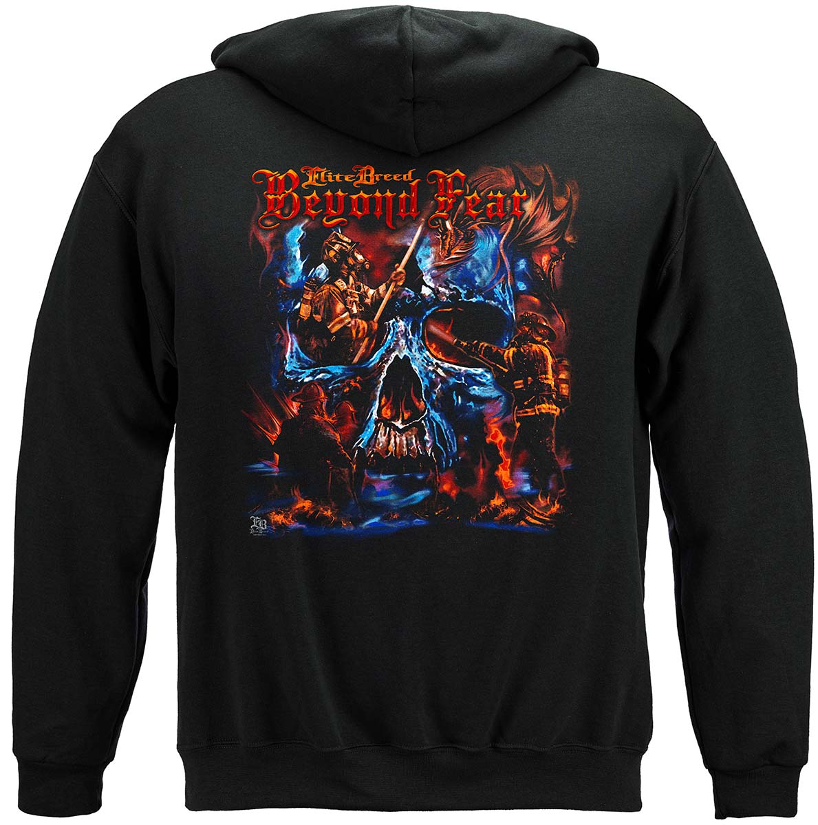 Elite Breed Beyond Fear Skull Hoodie - back view