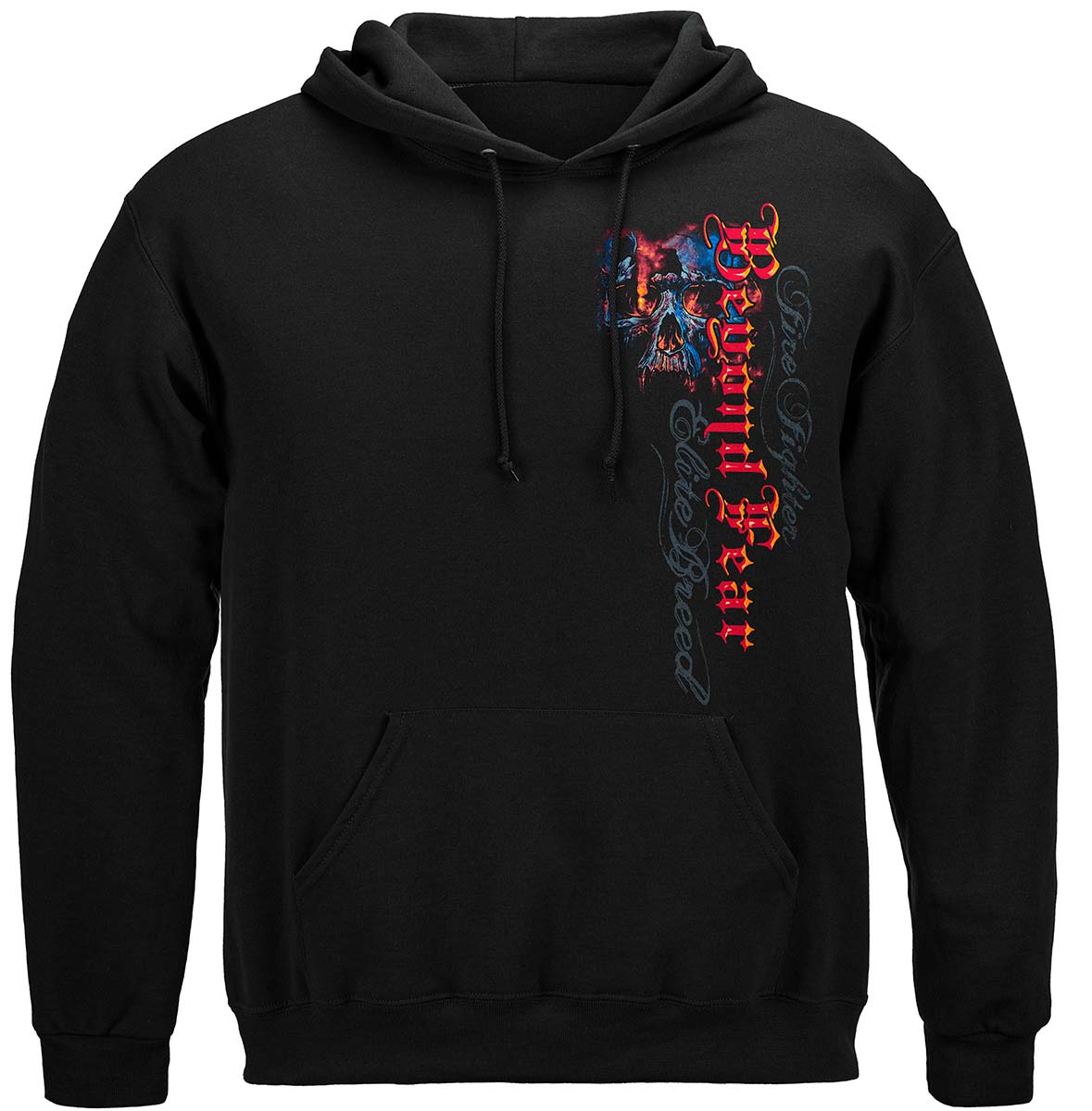 Elite Breed Beyond Fear Skull Hoodie - front view