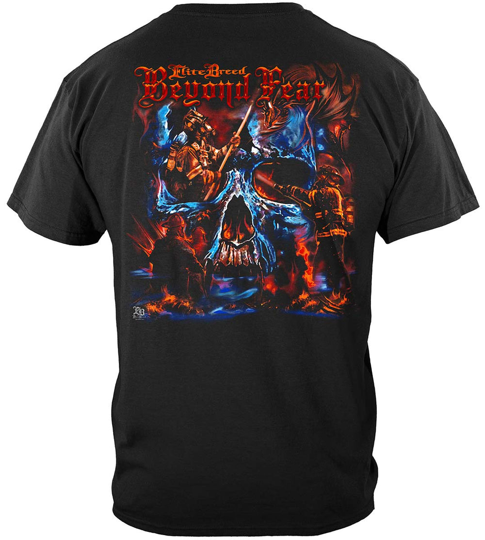 Elite Breed Beyond Fear Skull T-Shirt - back view