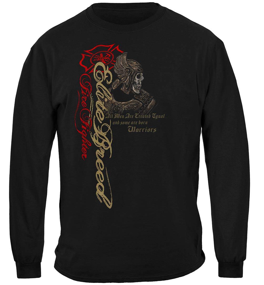 Elite Breed Firefighter Warrior Long Sleeve Shirt - front view