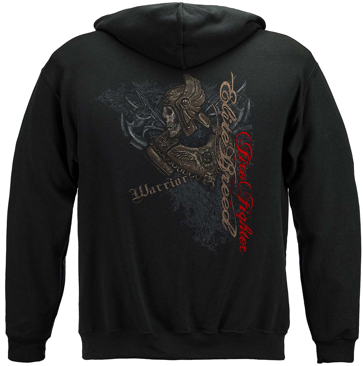 Elite Breed Firefighter Warrior Hoodie - back view