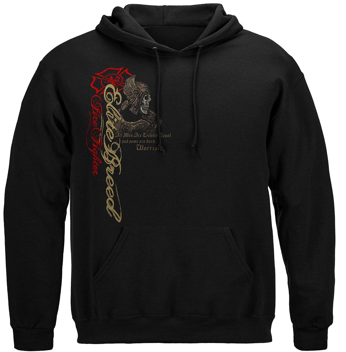 Elite Breed Firefighter Warrior Hoodie - front view