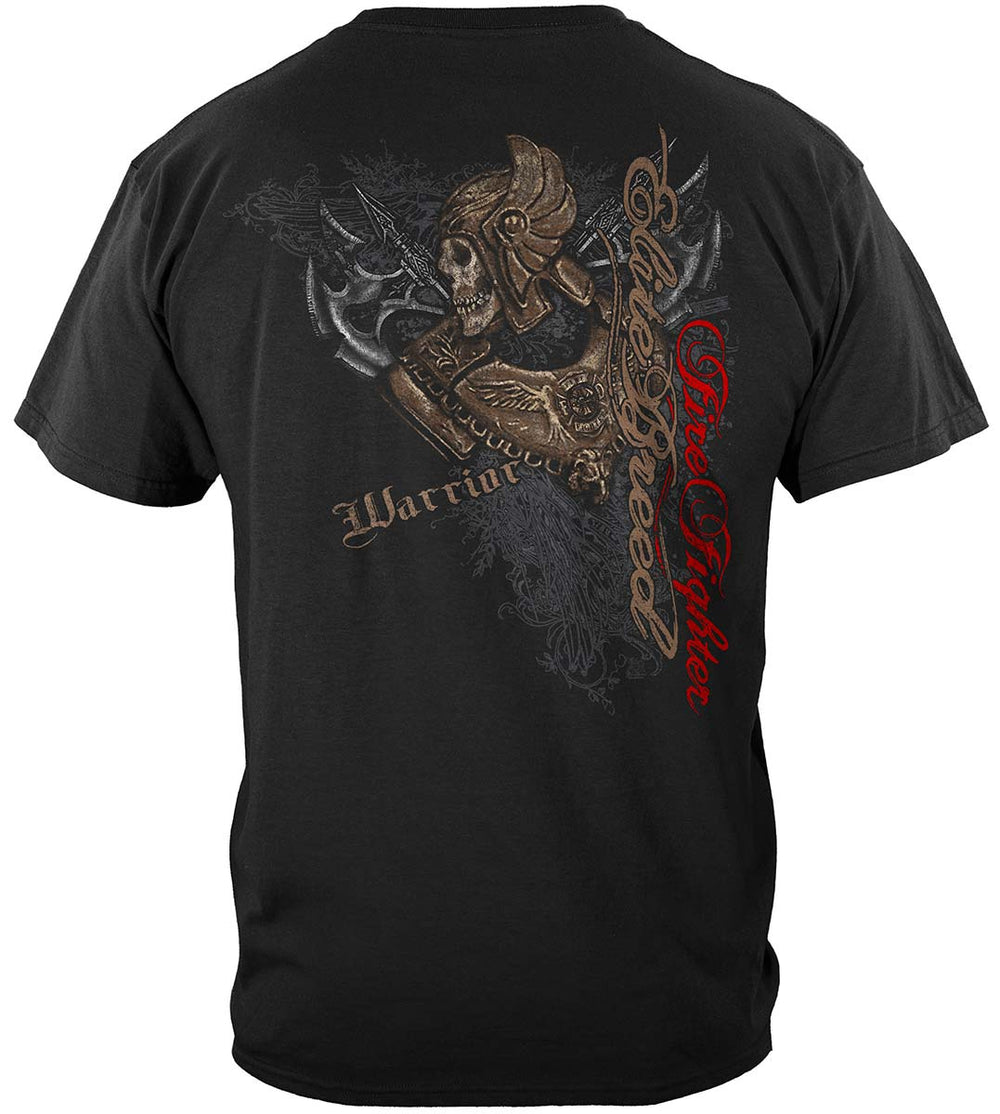 Elite Breed Firefighter Warrior T-Shirt - back view