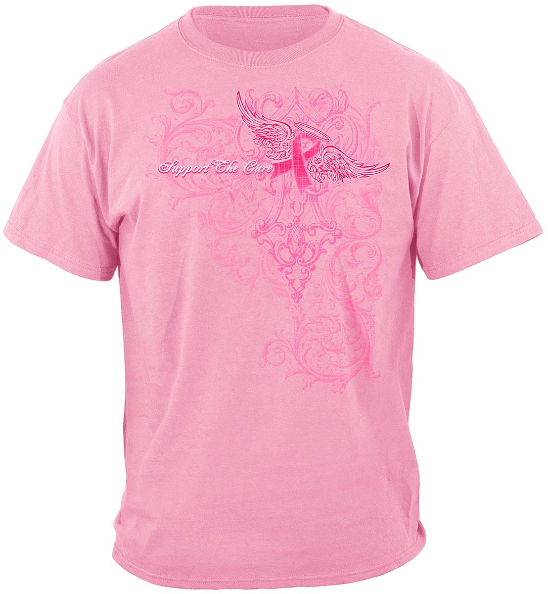 Support the Cure Fire Angel T-Shirt - front view