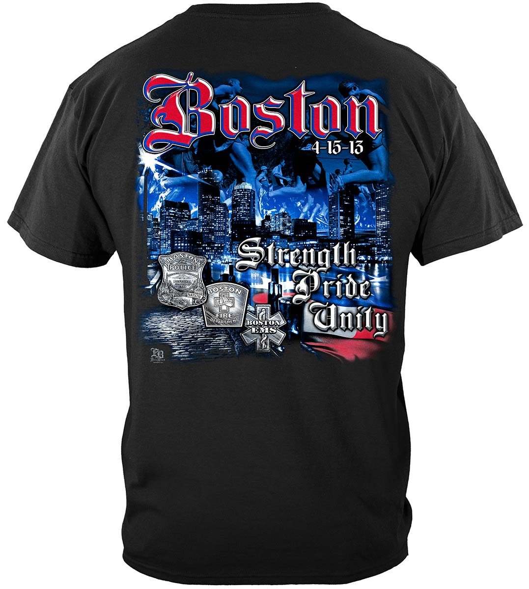 Elite Breed Boston Strong T-Shirt - back view