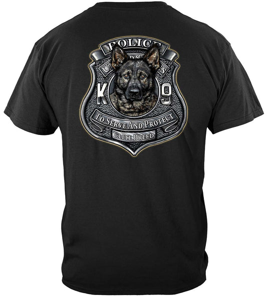 Elite Breed K9 Police T-Shirt - back view