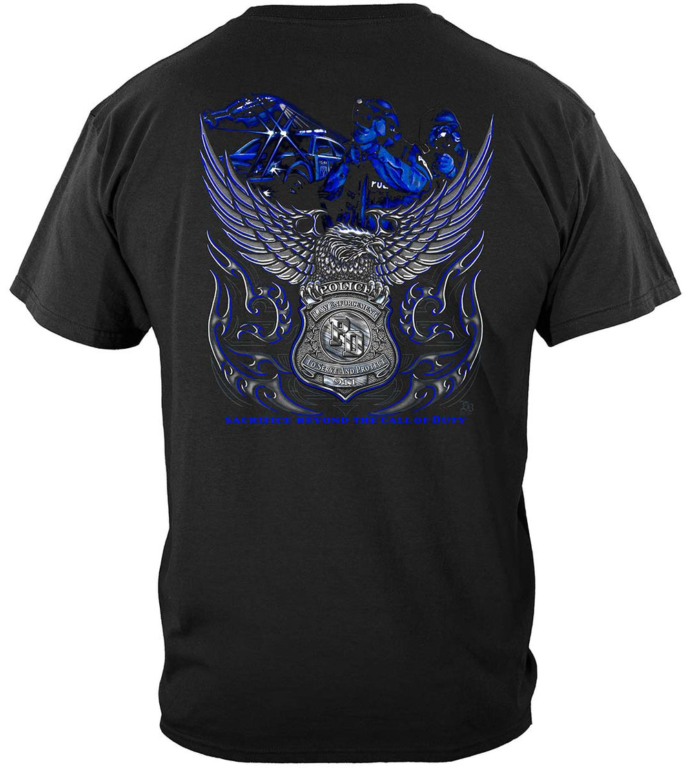Elite Breed Law Enforcement Eagle T-Shirt - back view