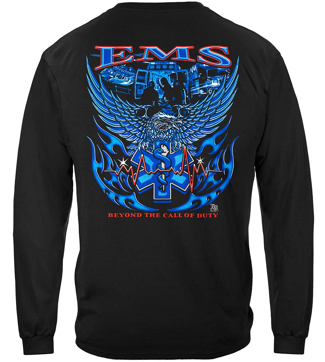 Elite Breed EMS Eagle Long Sleeve Shirt - back view