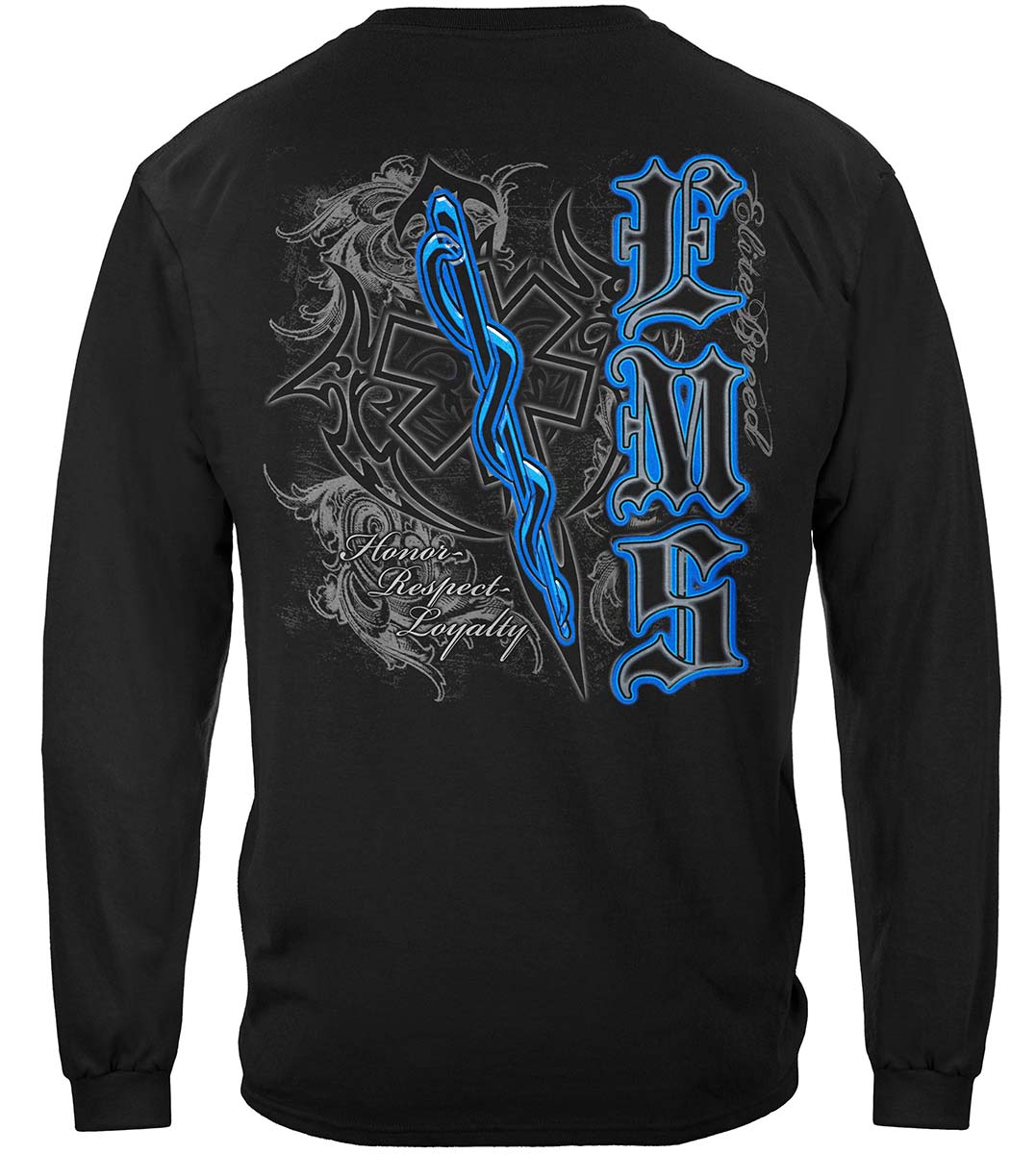 Elite Breed Star of Life Long Sleeve Shirt - back view