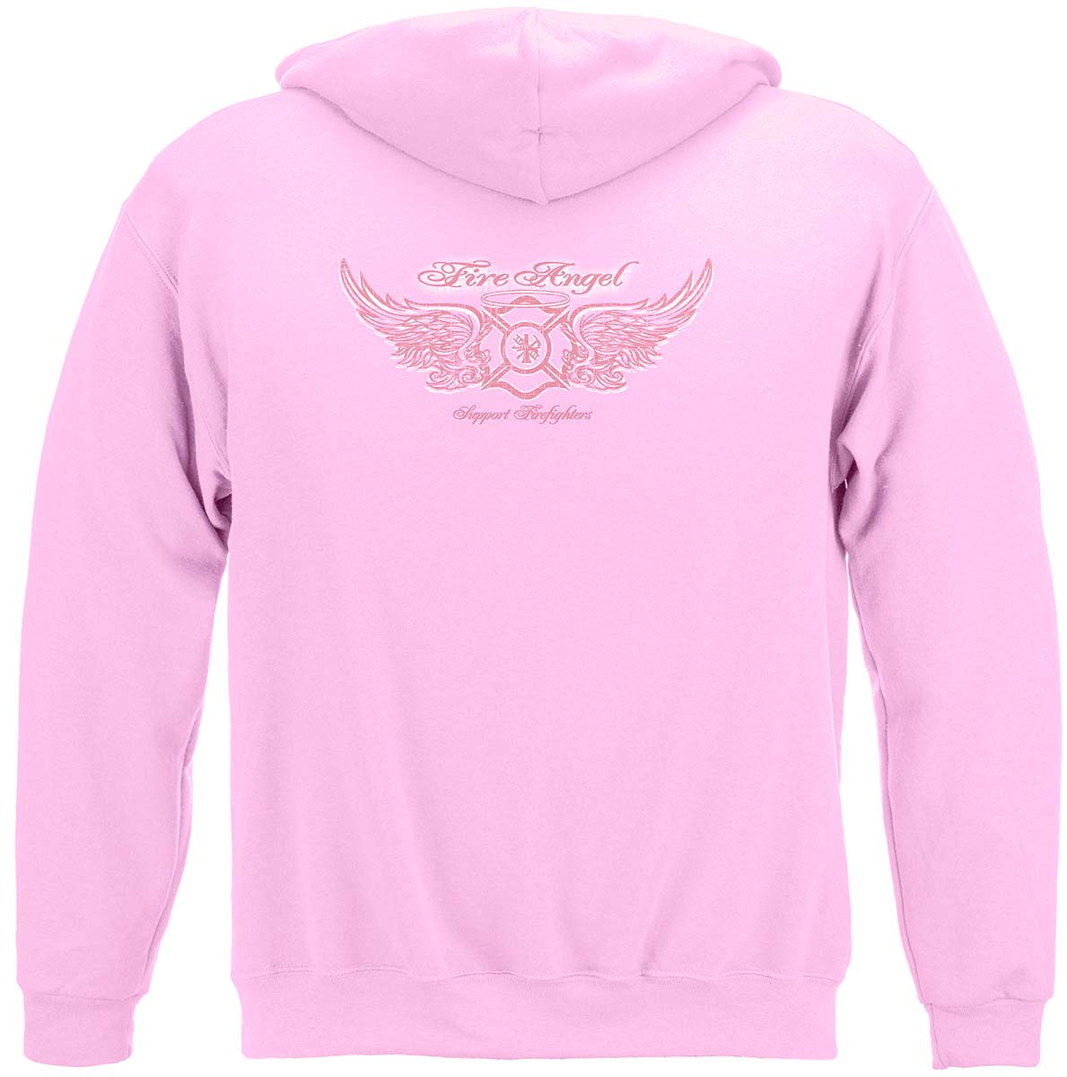 Firefighter Fire Angel Hoodie - back view